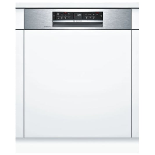 Bosch Series 6 13 Place Settings Semi-Integrated Built-in Dishwasher 60 cm Stainless Steel SMI68MS10M [Open Unit]