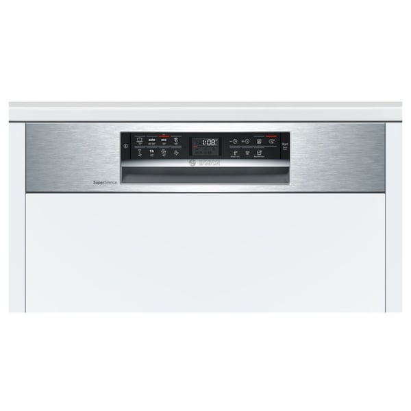 Bosch Series 6 13 Place Settings Semi-Integrated Built-in Dishwasher 60 cm Stainless Steel SMI68MS10M [Open Unit]