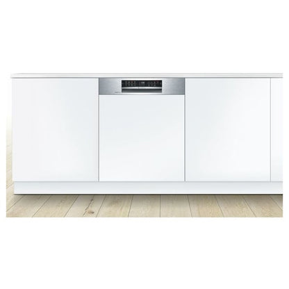 Bosch Series 6 13 Place Settings Semi-Integrated Built-in Dishwasher 60 cm Stainless Steel SMI68MS10M [Open Unit]