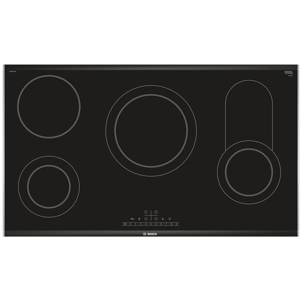 Bosch Series 6 Built-in 5 Burners Electric Hob 90 cm, Black, PKN971FB1M [Open Unit]