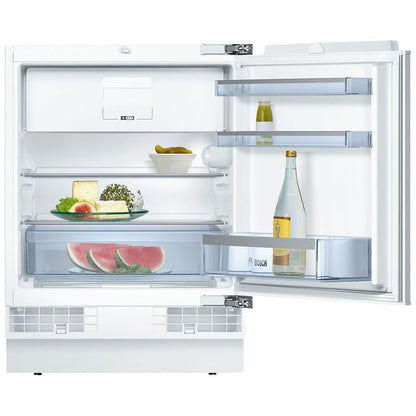 Bosch Series 6 Built-under Fridge with Freezer Section, 131L, 82 x 60 cm, Flat Hinge, KUL15A60M [Open Unit]