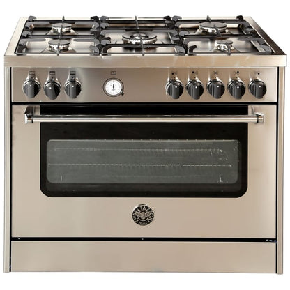 Bertazzoni 90x60 Full Gas Cooker, Steel, MAS905GGVLXC, 1 Year Warranty