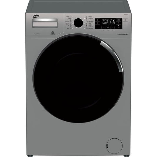 BEKO  WTV9734XS  WASHER, 9 kg Capacity, 1400 RPM, Knob Control, 220-240 Volts, 50 Hz, 9 kg Capacity, Turkey, silver