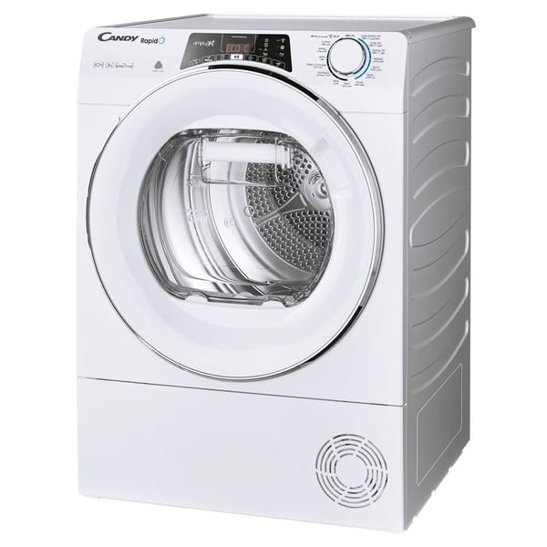 Candy Rapid O Heat Pump Dryer 10kg , RO H10A2TCE-19 , Heat Pump , White, WiFi+BT , 5 Digit Display