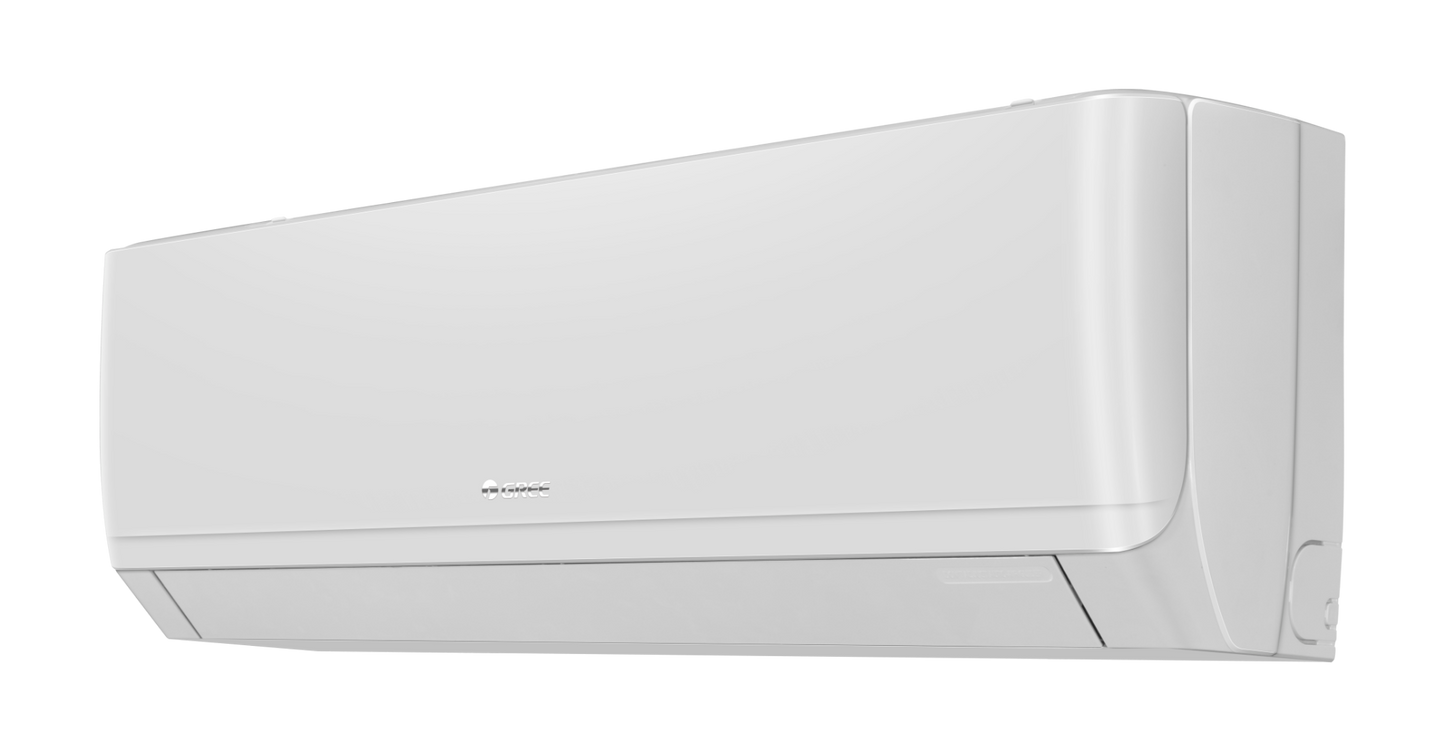Gree Split AC 1.5 Ton, Inverter Compressor, R410 Gas, Gold Fin Coating, Turbo mode, Remote control, White, iSAVE PLUS-18C3
