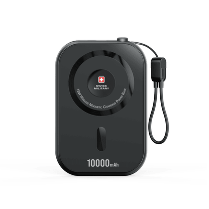 Swiss Military Magnetic 3-in-1 Power Bank 10000mAh – Black
