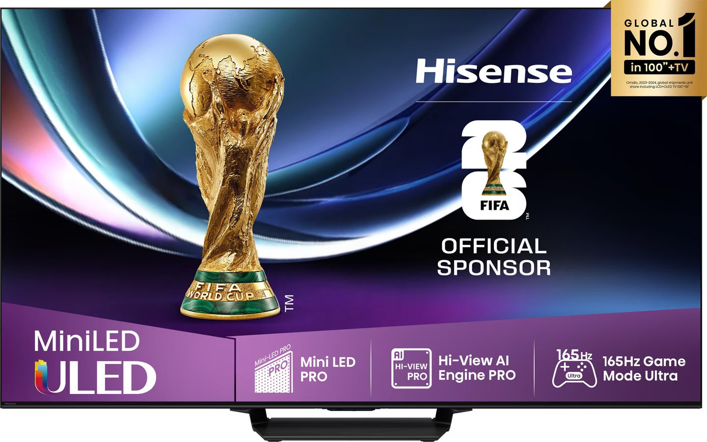 Hisense 85 Inch 4K Mini-LED QLED TV, 144Hz – 85U7Q Pro