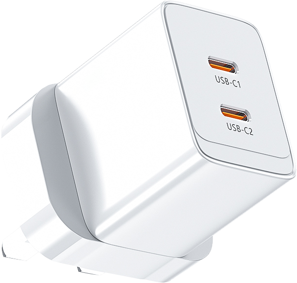 INET INWC40WGA — 40W GaN Wall Charger, USB-C Power Delivery (White)
