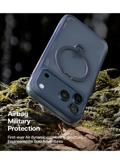 Torras Ostand Q3 Air iPhone 17 Pro Case Deep Blue - Detail