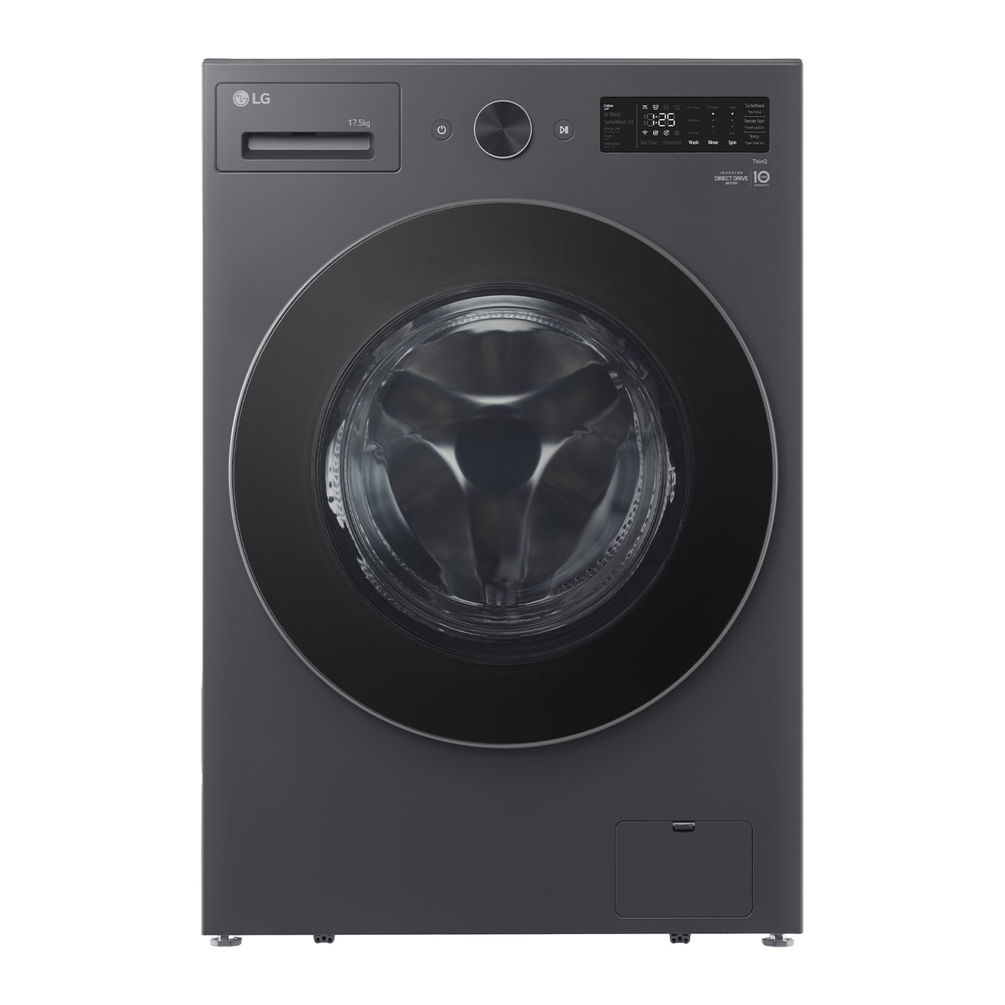 LG Front Load Washing Machine, 17.5 kg, 1000 RPM, Essence Graphite, F0Z8DYPK4