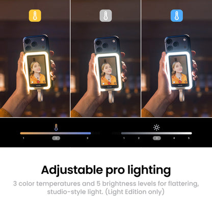 Insta360 Snap Selfie Screen with Light – 3.5" Smartphone Selfie Display