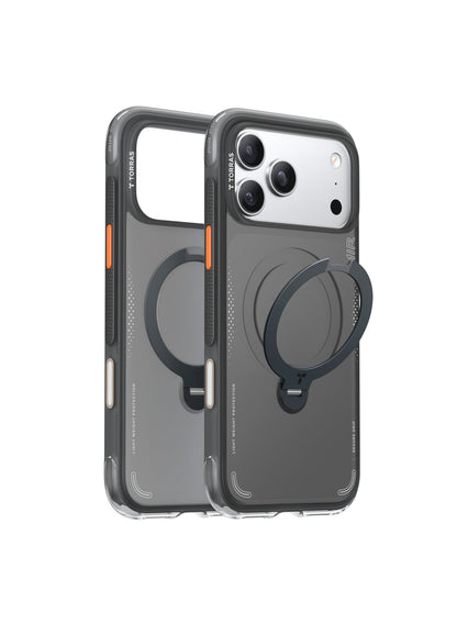 Torras Ostand Q3 Air iPhone 17 Pro Case Shadow Black - Detail