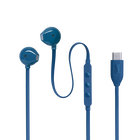 JBL TUNE 305C In Ear Headphones, Wired, USB-C, Hi Res Audio, Blue