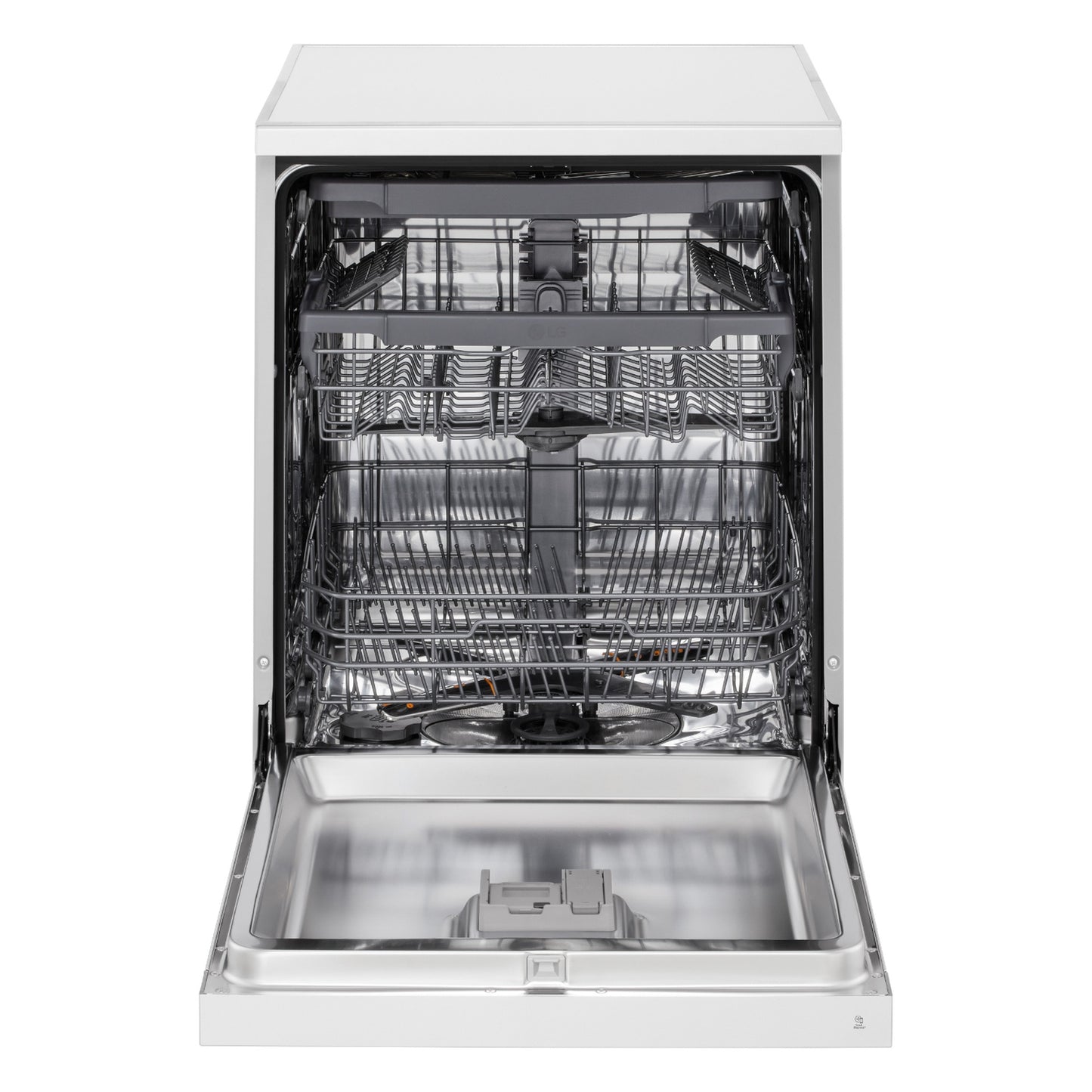 LG Free-Standing Dishwasher, 14 Place Settings, 9 Programs, White, DFC513FW