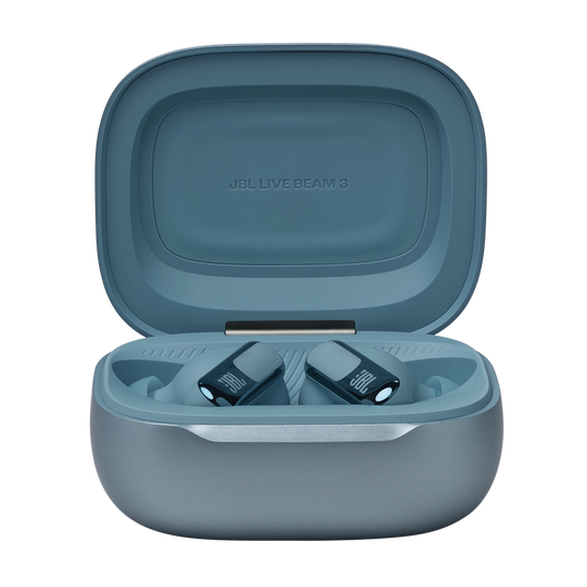 JBL Live Beam3 True Wireless Noise Cancelling Earbuds, Blue