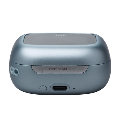 JBL Live Beam3 True Wireless Noise Cancelling Earbuds, Blue