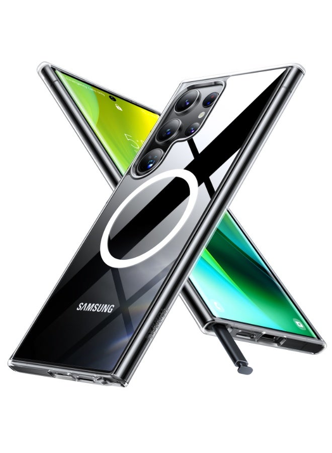 TORRAS Diamond Magnetic Case for Samsung Galaxy S24 Ultra - Clear