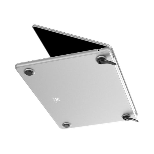 Infinyty Clarix Clear MacBook Case with Foldable Kickstand MacBook Air 13.6-inch (2024) Matte Clear