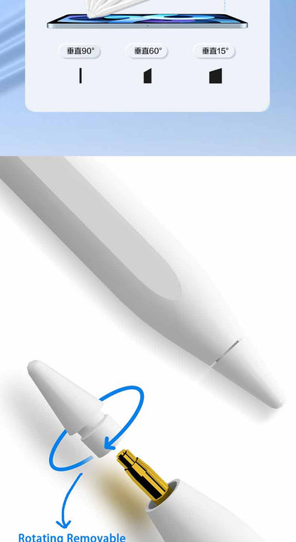 PROTECT  Palm Rejection Magnetic  iPad Pencil, With Charging Dock, Type C Cable Included, White, W12