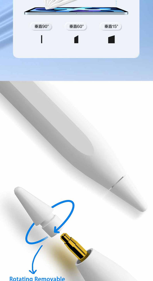 PROTECT  Palm Rejection Magnetic  iPad Pencil, With Charging Dock, Type C Cable Included, White, W12