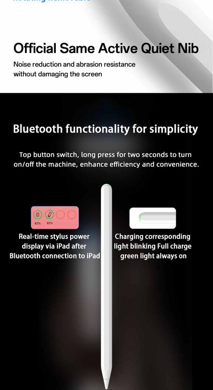 PROTECT  Palm Rejection Magnetic  iPad Pencil, With Charging Dock, Type C Cable Included, White, W12