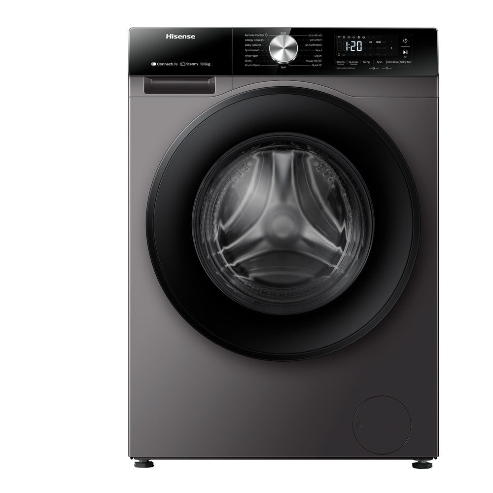 Hisense Smart Front Load Washing Machine, 10.5 kg, WF3S1043BT