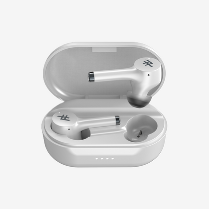 IFROGZ Airtime Pro 2 In-ear True Wireless Earphones, 30-hour battery life, Wireless Charging, White