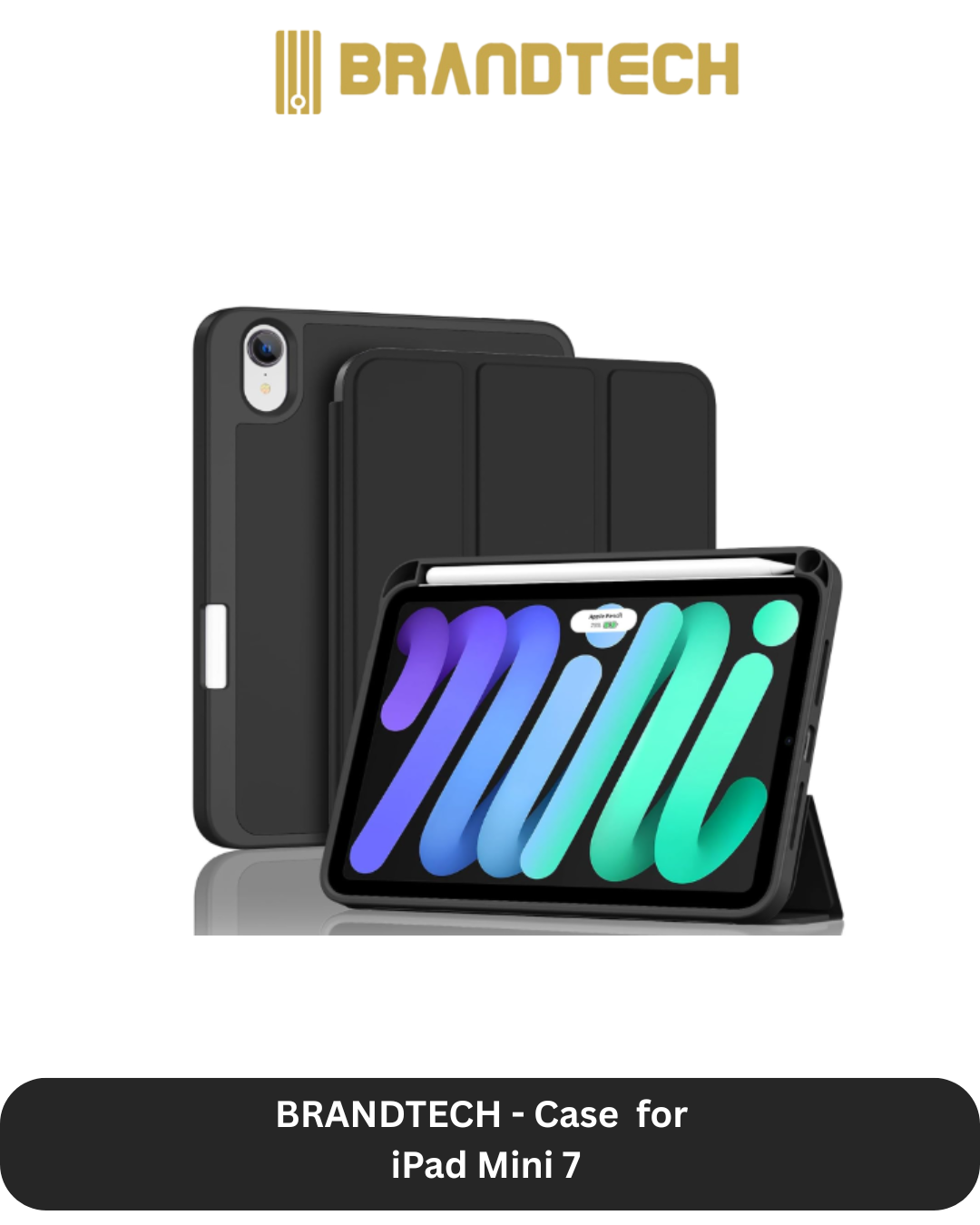 Brandtech iPad mini 7 Case + Screen Protector