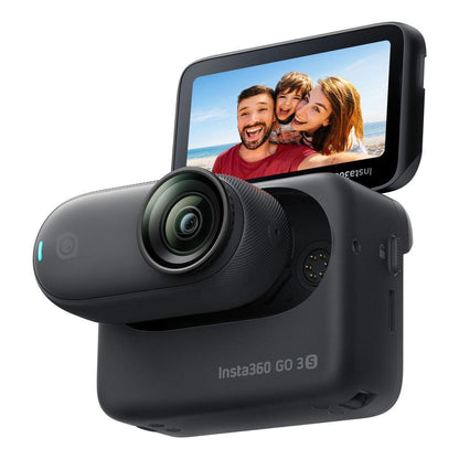 Insta360 Go 3S Action Camera, Standard Edition, 128GB, Midnight Black, I04CINSAATAA