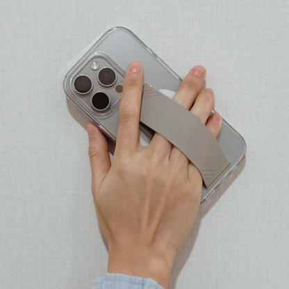 Infinyty GripX Transparent Case with Natural Titanium Grip for iPhone 16 Pro