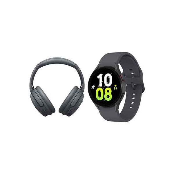 Samsung Galaxy Watch5 Bluetooth Smart Watch 44mm Graphite + + Bose QuietComfort 45 Headphones Grey