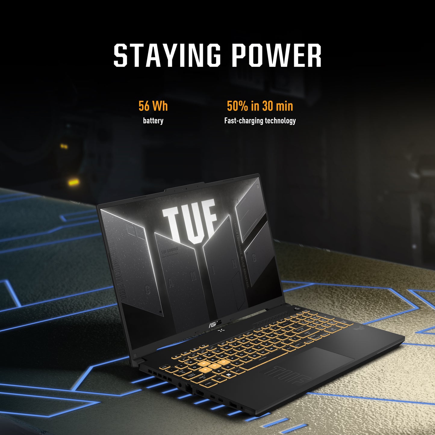 Asus TUF F16 Gaming Laptop Intel Core 5-210H, 16GB RAM, 512GB SSD, 16-inch display, Gray