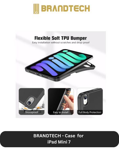 Brandtech iPad mini 7 Case + Screen Protector