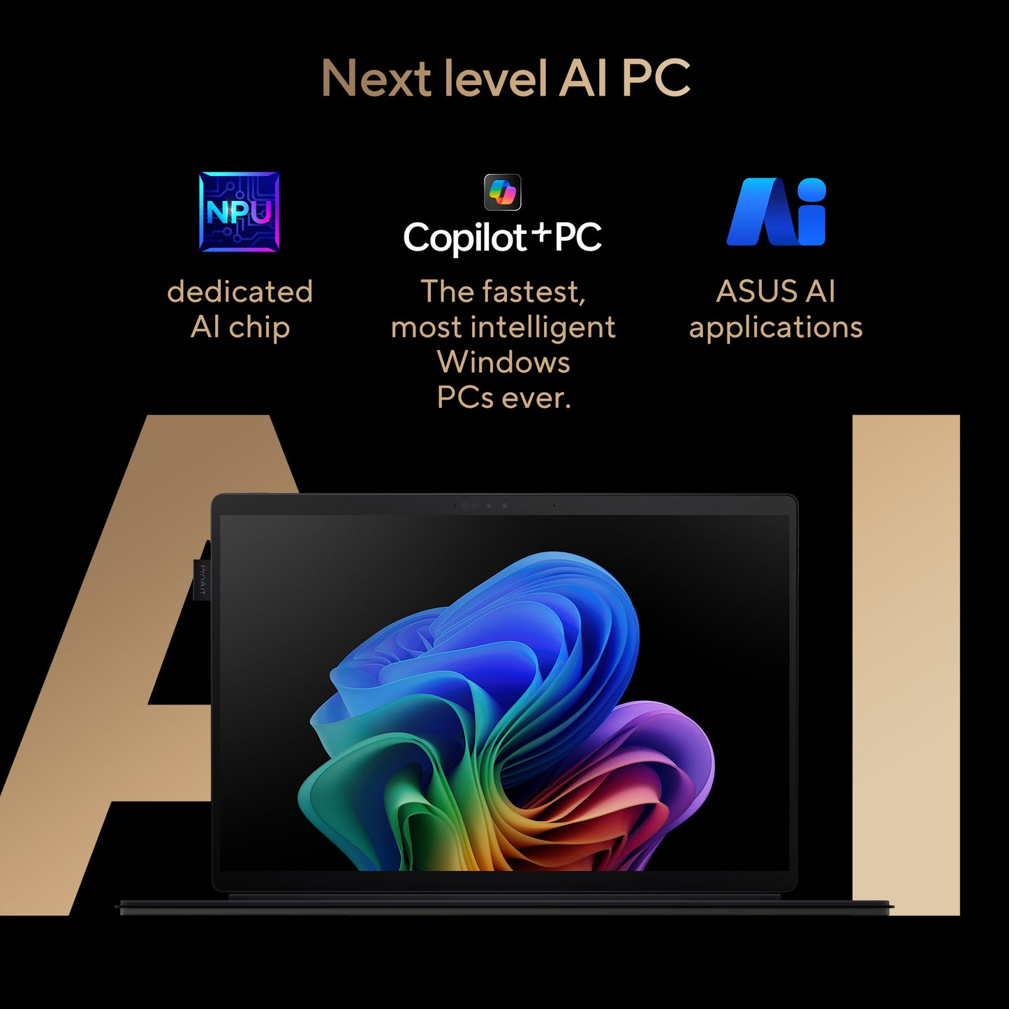 Asus ProArt PZ13 OLED Laptop 16GB RAM, 1TB SSD, Snapdragon X Plus X1P 42 100 Processor, 13.3-inch OLED touch display, Nano Black, HT5306QA-LX002W