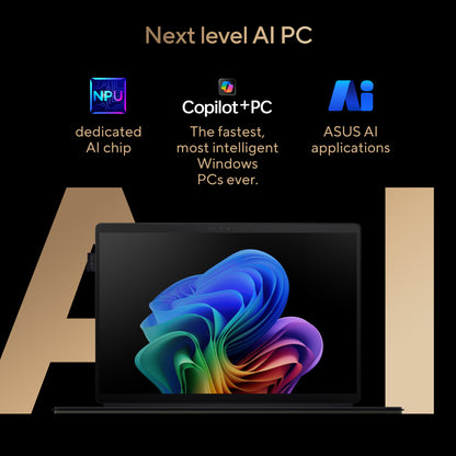 Asus ProArt PZ13 OLED Laptop 16GB RAM, 1TB SSD, Snapdragon X Plus X1P 42 100 Processor, 13.3-inch OLED touch display, Nano Black, HT5306QA-LX002W