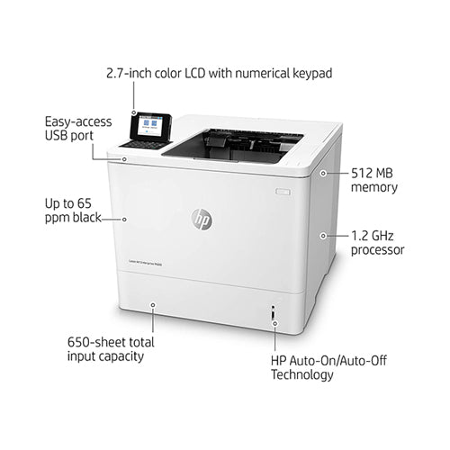 HP LaserJet Enterprise Monochrome Printer White