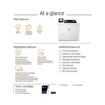 HP LaserJet Enterprise Monochrome Printer White