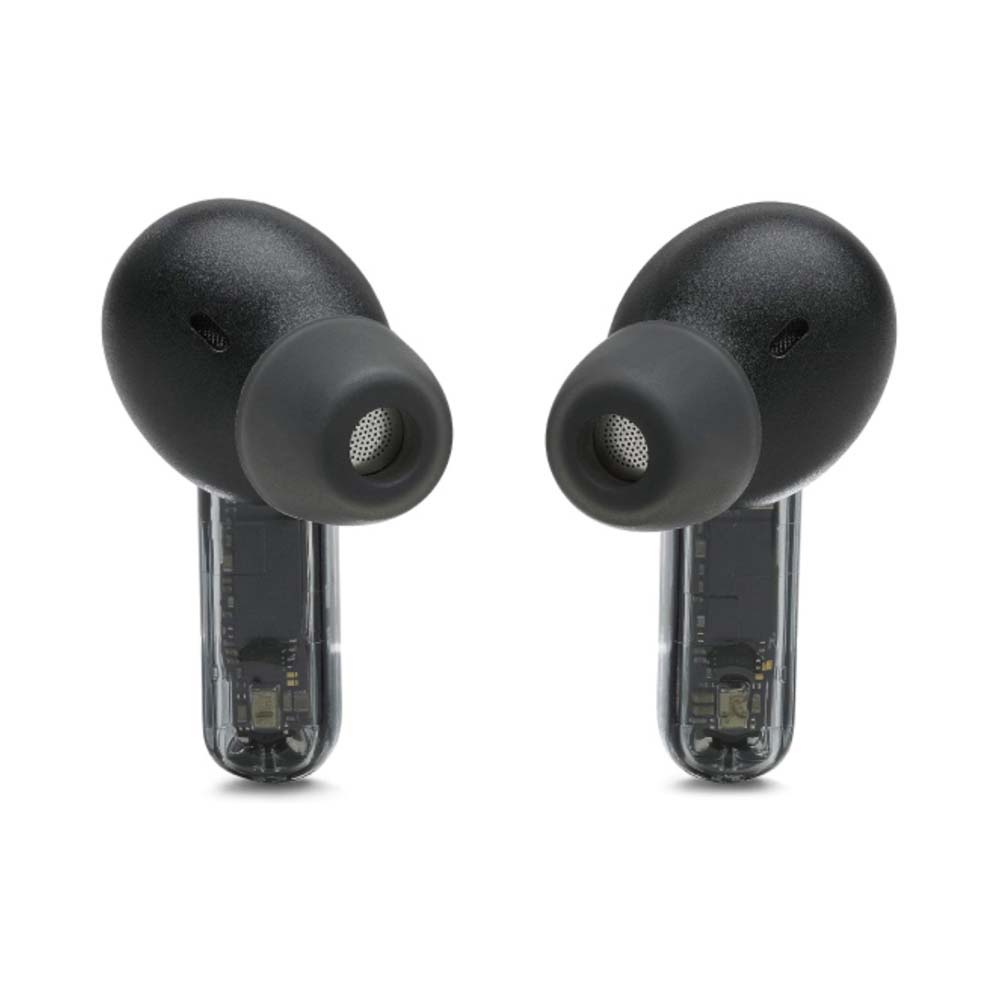 JBL Tune Beam True Wireless Noise Cancelling Earbuds Ghost Black