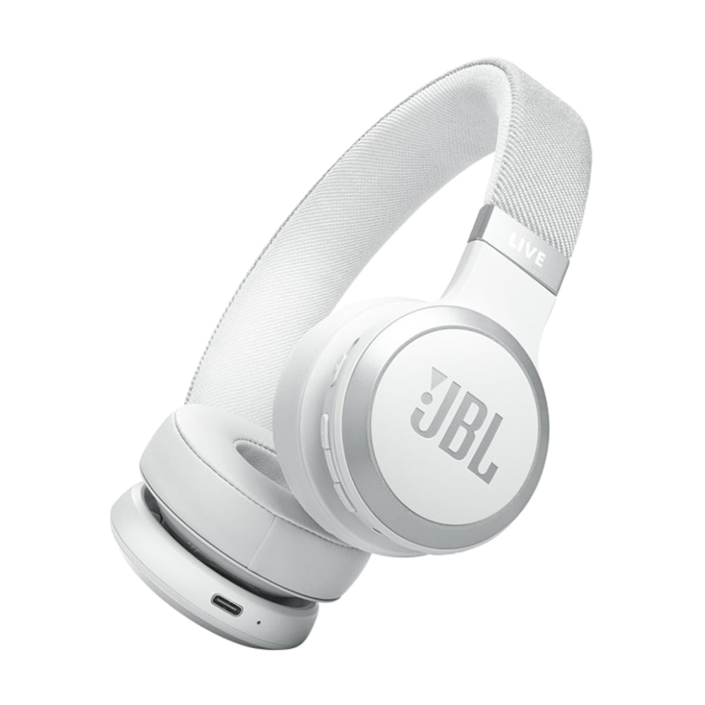 JBL Live 670 Wireless Noise Cancelling  On-Ear Headphone White