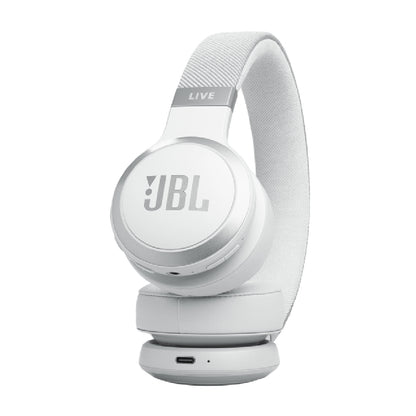 JBL Live 670 Wireless Noise Cancelling  On-Ear Headphone White