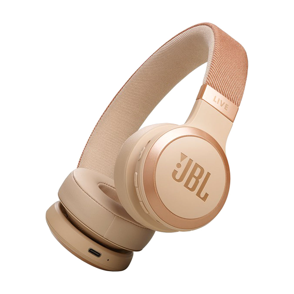 JBL Live 670 Wireless Noise Cancelling  On-Ear Headphone Sandstone