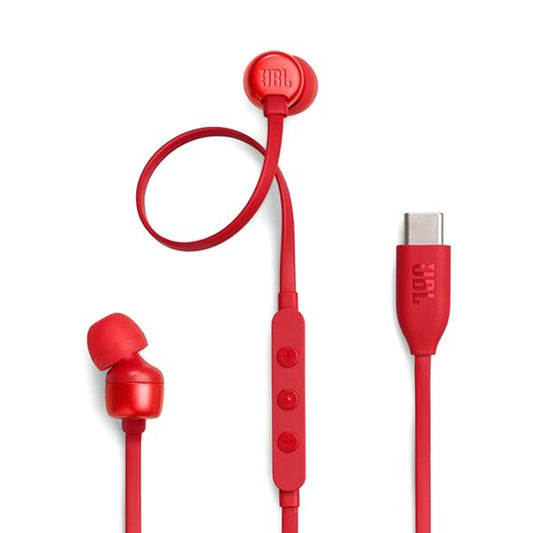 JBL Tune 310C Hi-Res in-Ear USB-C Headphone Red