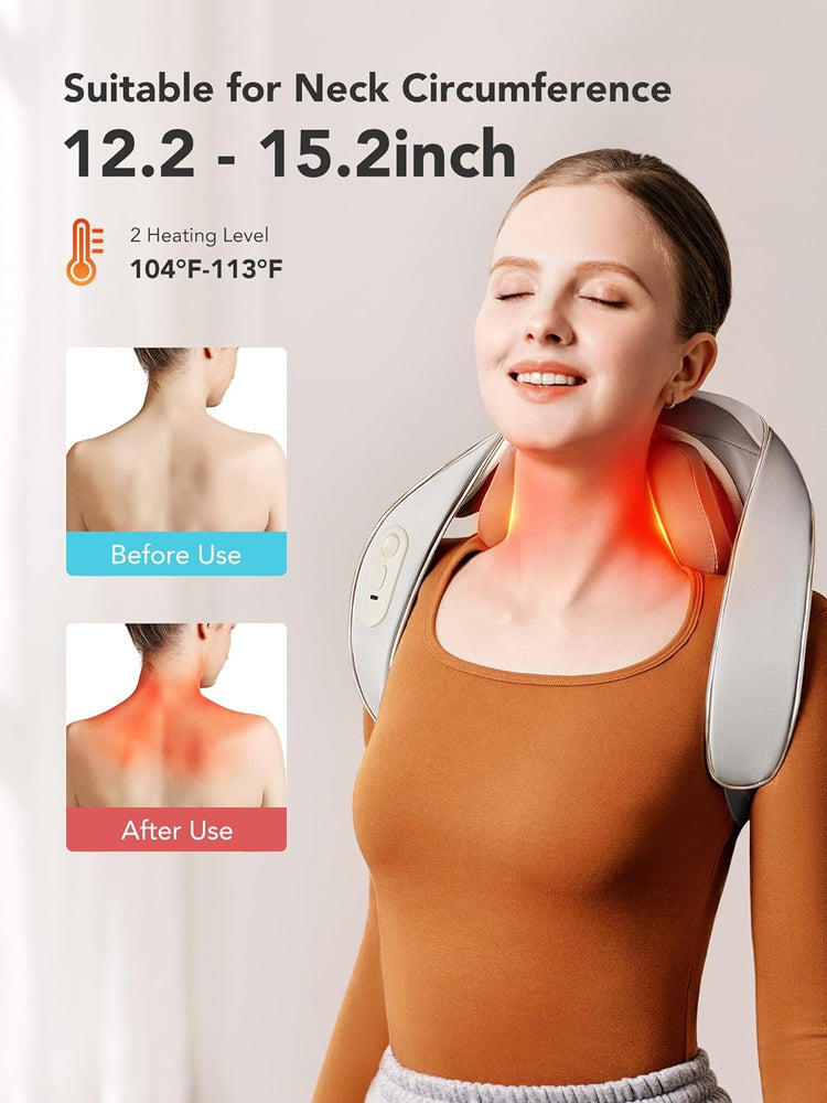 SKG H5 Mini Neck & Shoulder Massager, Portable Electric Neck Therapy Device, Deep Tissue Relaxation