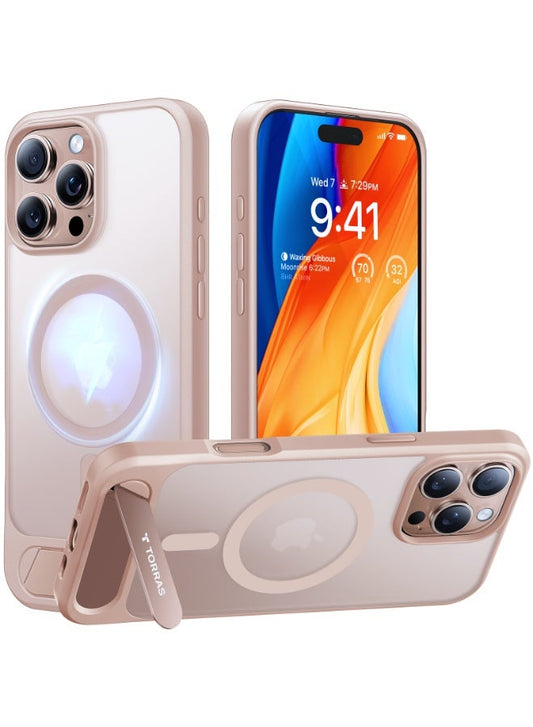 TORRAS Pstand Case for iPhone 16 Pro Max - Desert Gold