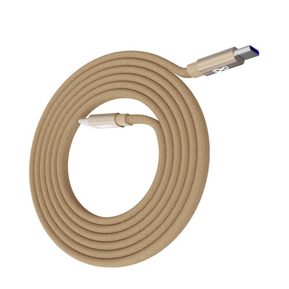 Infinyty Mag Loop Flat Magnetic Braided Cable USB-C to USB-C, 100W, 1m, Brown