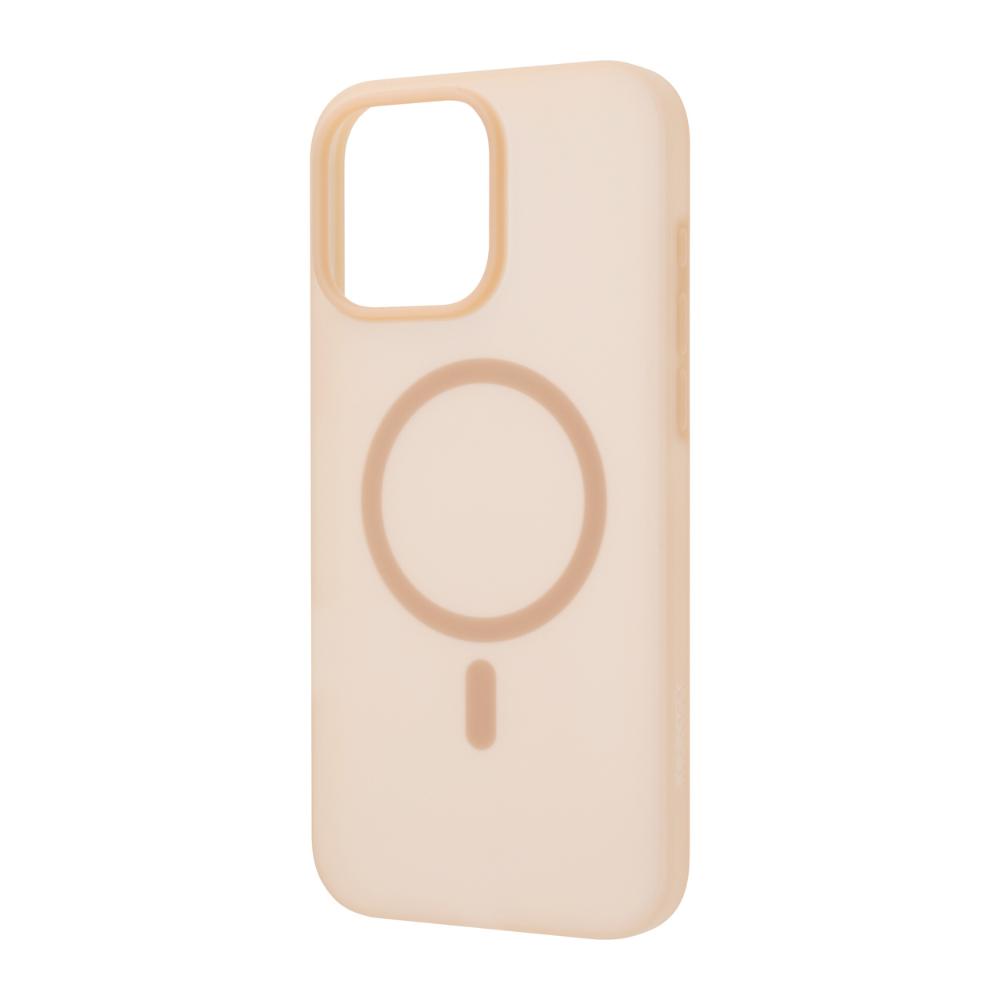 Infinyty Airify Ultra-Thin Semi-Transparent Silicone MagSafe Case iPhone 16 Pro Max, Sand