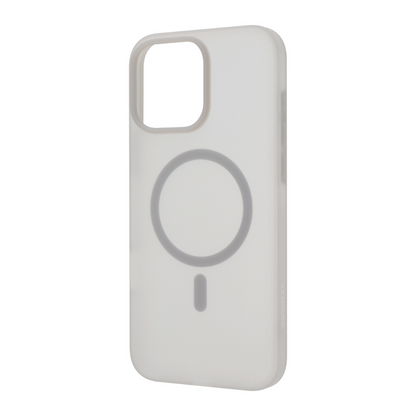 Infinyty Airify Ultra-Thin Semi-Transparent Silicone MagSafe Case iPhone 16 Pro Max, Dark Grey