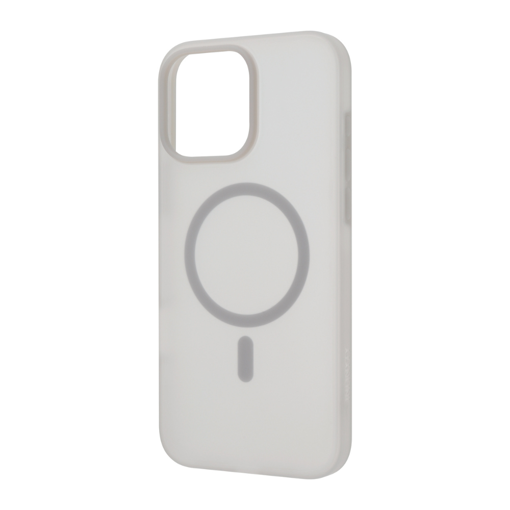 Infinyty Airify Ultra-Thin Semi-Transparent Silicone MagSafe Case for iPhone 16 Pro, Dark Grey