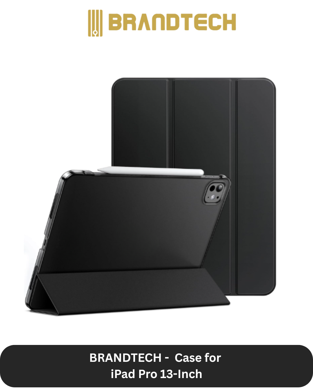 Brandtech iPad Pro 13-inch Case + Screen Protector