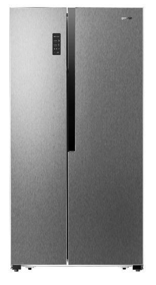 GORENJE Side by Side Refrigerator 566 LITRES, Stainless Steel, NRS9182MXUK